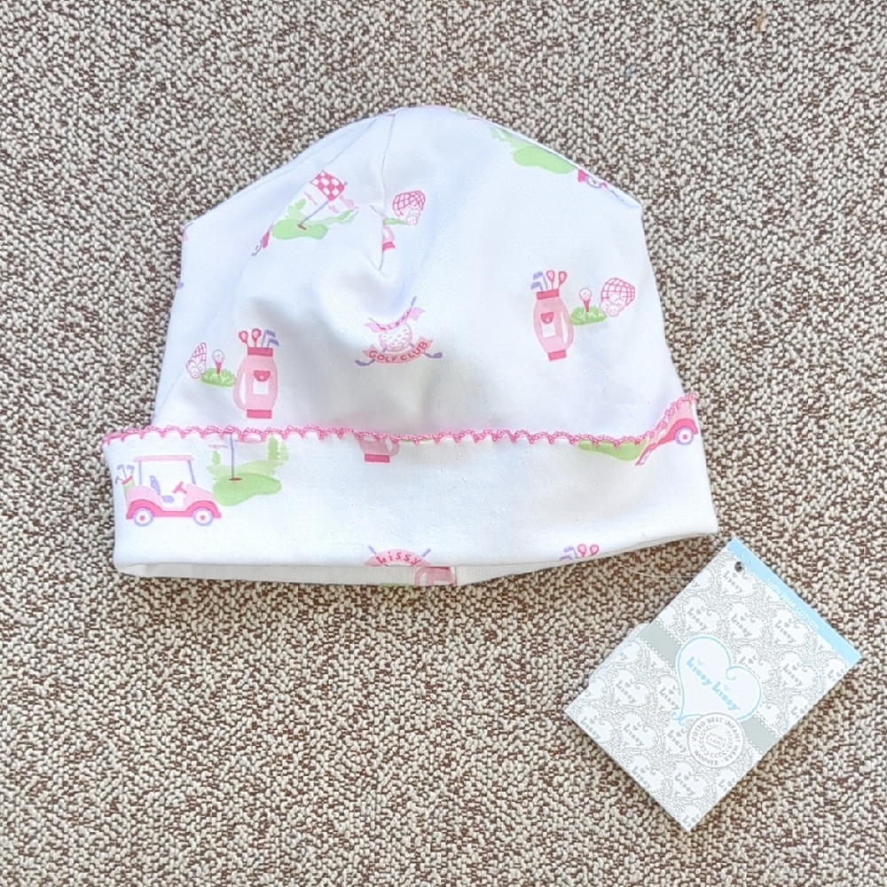 NYT Baby Golf Print Hat By Kissy Kissy